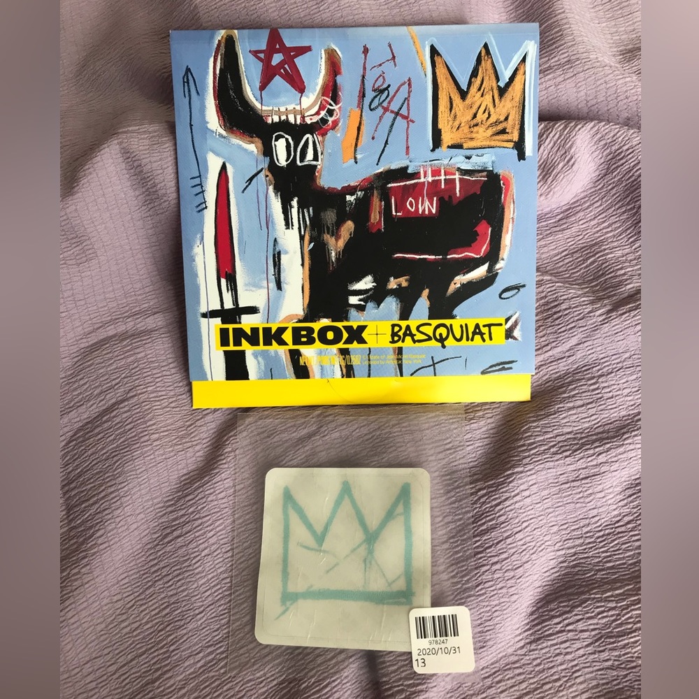 🚚NEW Inkbox + Basquiat Signature Crown Temporary Tattoo